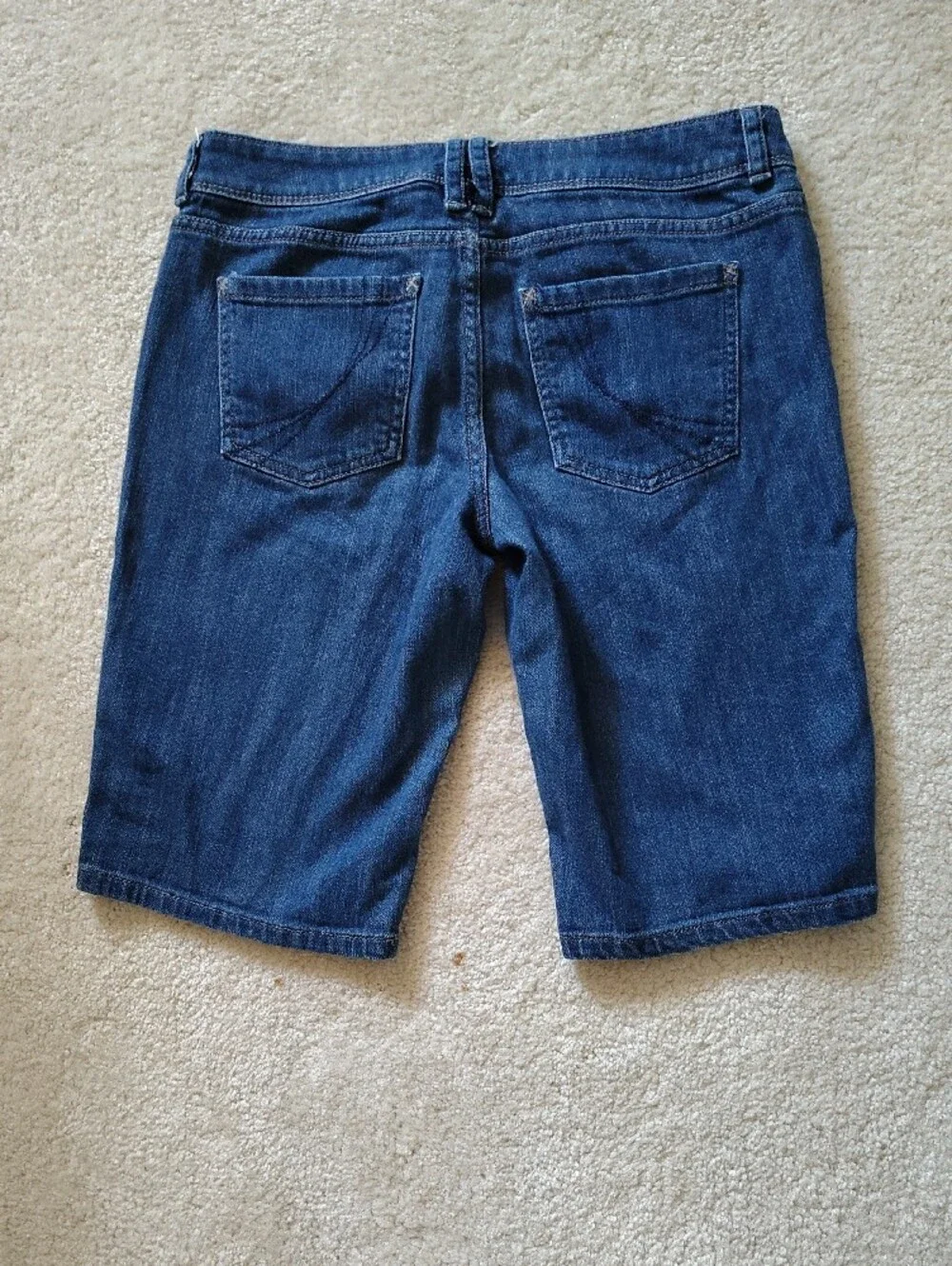 Elle Indigo Denim Bermuda Shorts